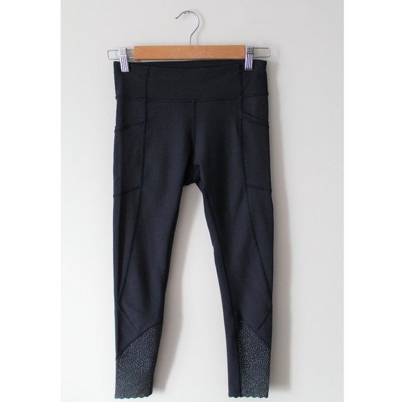 Lululemon Tight Stuff Tight II 25" / Size 4 / Midnight Navy Reflective Dots Run - Picture 3 of 11